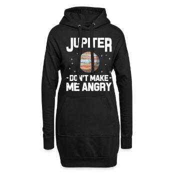 astronomie - Sweat-shirt à capuche long Femme - noir - Devant
