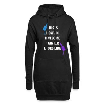 Peintres et peintres Peintres Cadeaux - Sweat-shirt à capuche long Femme - noir - Devant