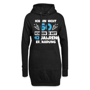 60.Geburtstag 60 Jahre Damen und Herren Lustig - Hoodie-Kleid - Schwarz - Vorne
