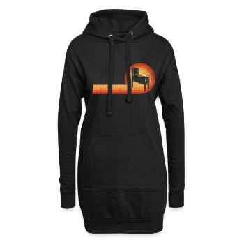 Flipper Retro Gamer Zocker - Sweat-shirt à capuche long Femme - noir - Devant