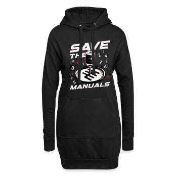 Save The Manuals Auto Tuning Tuner - Sweat-shirt à capuche long Femme - noir - Devant