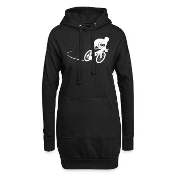 Radsport Radsportler Rennrad Radfahrer Geschenk - Hoodie-Kleid - Schwarz - Vorne