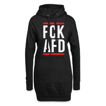 Fck Afd Politique Anti-Politique Pour les manifestants - Sweat-shirt à capuche long Femme - noir - Devant