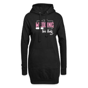 Heiratsantrag Verlobung | Antrag Hochzeitsantrag - Hoodie-Kleid - Schwarz - Vorne