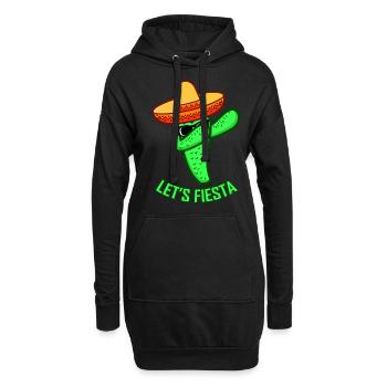 LET'S FIESTA Cinco De Mayo Geschenk Party Frauen - Hoodie-Kleid - Schwarz - Vorne