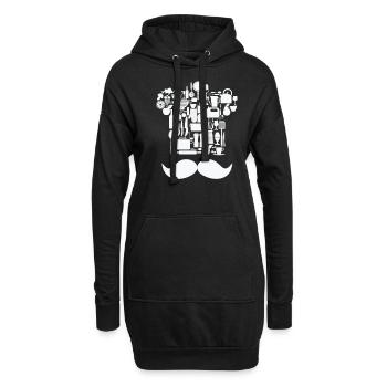 Chef chef cuisine cuisine - Sweat-shirt à capuche long Femme - noir - Devant