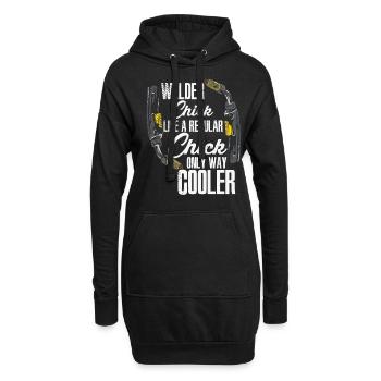 Schweißen Schweißer MIG Wig Schweißen Frauen - Hoodie-Kleid - Schwarz - Vorne