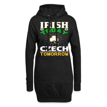 Ich bin aus Irland Spruch - Hoodie-Kleid - Schwarz - Vorne