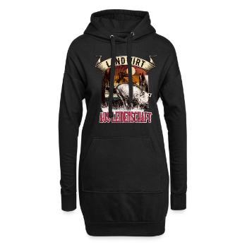 Landwirt Aus Leidenschaft Bauer Landwirtschaft - Hoodie-Kleid - Schwarz - Vorne