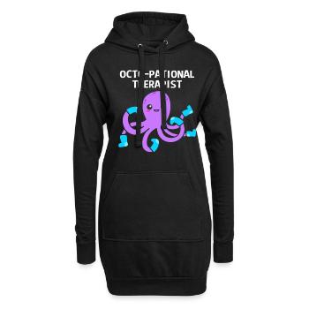 Ergotherapie - Hoodie-Kleid - Schwarz - Vorne