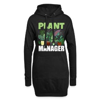 Plant Manager Gärtner - Hoodie-Kleid - Schwarz - Vorne
