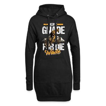 Keine Gnade Für Die Wade Fahrrad Spruch - Hoodie-Kleid - Schwarz - Vorne