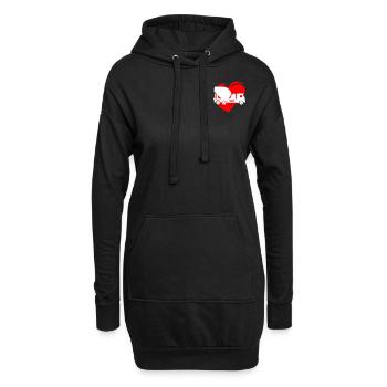 CEMENT MIXER HEART HEARTBEAT CEMENT MIXER LOVER - Hoodie Dress - black - Front