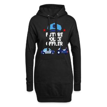 Future Police Officer - Police de police - Sweat-shirt à capuche long Femme - noir - Devant