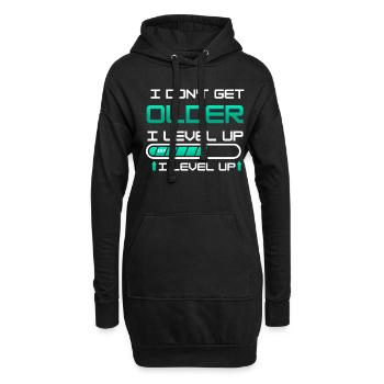 Jeu contrôleur jeu vidéo Gamer Sort cadeau - Sweat-shirt à capuche long Femme - noir - Devant