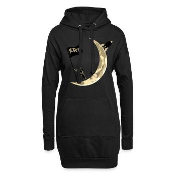 XRP Zum Mond Ripple XRP Astronaut Crypto - Hoodie-Kleid - Schwarz - Vorne