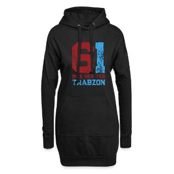 Bize her yer Trabzon - Hoodie-Kleid - Schwarz - Vorne