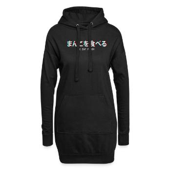I Eat Pussy Japanese Vaporwave Aesthetic Geschenk - Hoodie-Kleid - Schwarz - Vorne