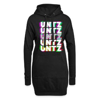 Untz Untz Untz Techno Raver - Hoodie-Kleid - Schwarz - Vorne