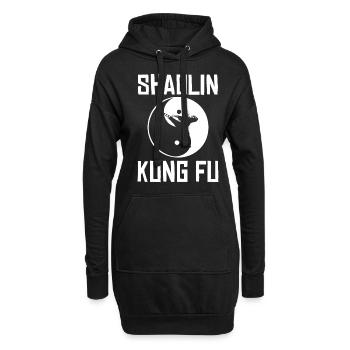 Shaolin Kung Fu Ying Yang Martial Arts - Hoodie-Kleid - Schwarz - Vorne