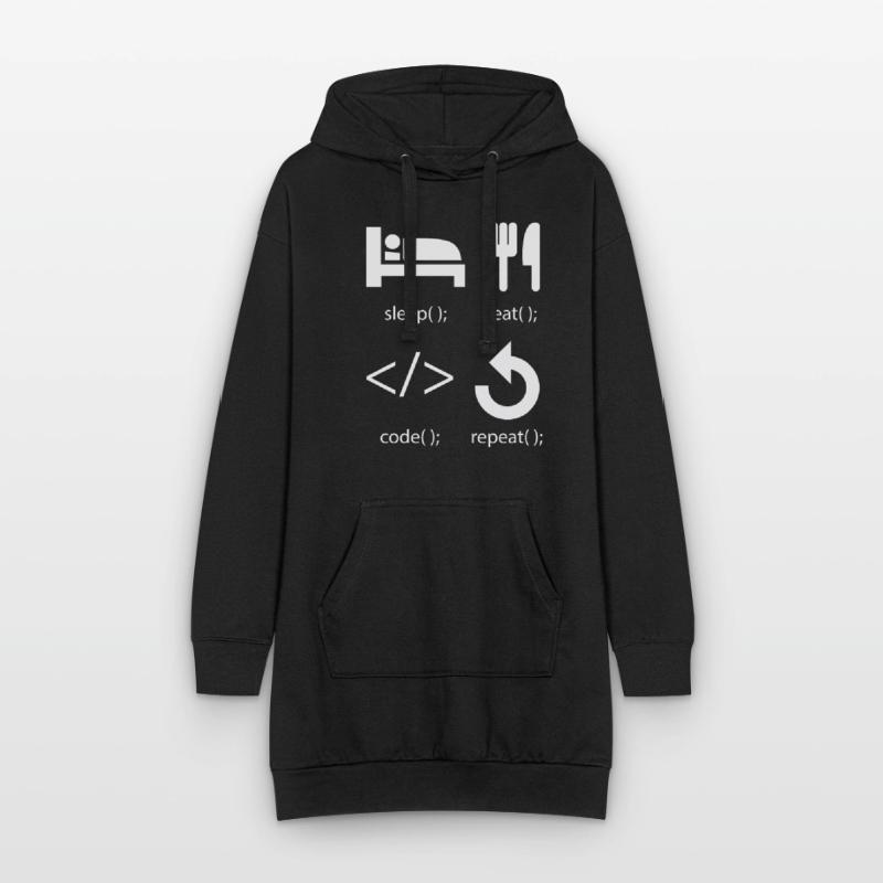 Programmer Developer - Eat Sleep Code Repeat Hoodie Dress