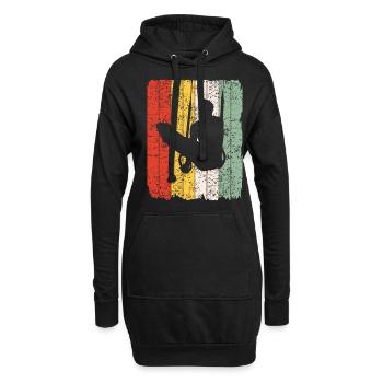 Ringeturnen Ringsport Retro Vintage Geschenk - Hoodie-Kleid - Schwarz - Vorne