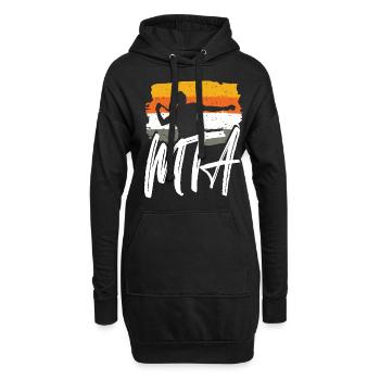 Boomerang Australien MTA Bumerang Geschenkidee - Hoodie-Kleid - Schwarz - Vorne