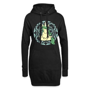 Licorne Mandala Yoga Licorne Yoga Fan Professeur de yoga - Sweat-shirt à capuche long Femme - noir - Devant