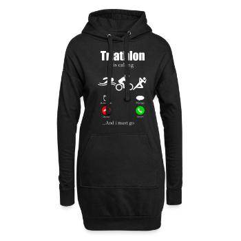 Triathlon - Sweat-shirt à capuche long Femme - noir - Devant