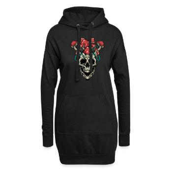 Champignons Cueilleurs de champignons Essineur de champignons Cueilleurs - Sweat-shirt à capuche long Femme - noir - Devant