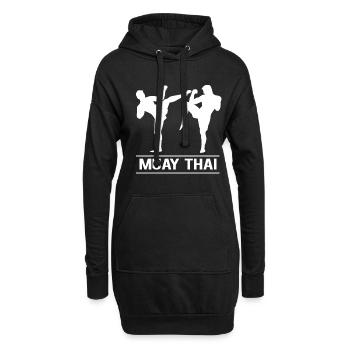 Muay Thai - Sweat-shirt à capuche long Femme - noir - Devant