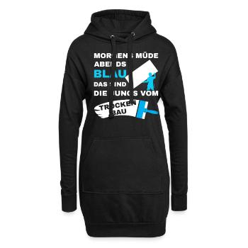 Trockenbau Trockenbauer Trockenbaumonteur Spruch - Hoodie-Kleid - Schwarz - Vorne
