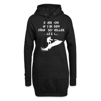 Jetskifahrer Jetski Jet Ski Cooler Spruch Geschenk - Hoodie-Kleid - Schwarz - Vorne
