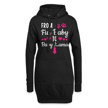 De Fur bébé à maman - Sweat-shirt à capuche long Femme - noir - Devant