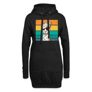 Alpagas Lunettes de soleil Cool - Sweat-shirt à capuche long Femme - noir - Devant