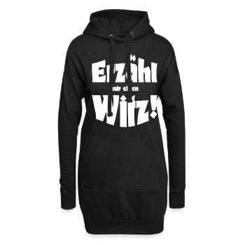 Gute Laune Sommer Outfit skurriler Feiertag Witz - Hoodie-Kleid - Schwarz - Vorne
