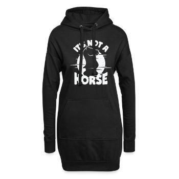 Schachfigur Schach Schachspieler Geschenk - Hoodie-Kleid - Schwarz - Vorne