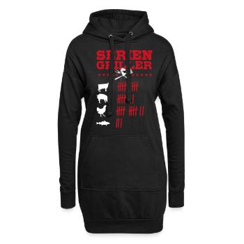 Seriengriller, Grill, BBQ, Fleischesser, Smoker - Hoodie-Kleid - Schwarz - Vorne