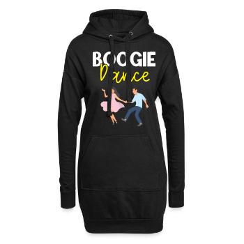 Boogie Woogie Dancer Dancing Paartanz Vintage - Hoodie-Kleid - Schwarz - Vorne