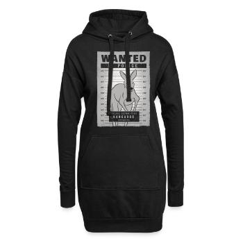 Kängeru - Sweat-shirt à capuche long Femme - noir - Devant