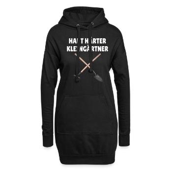 Gärtner Hobbygärtner Hart härter Kleingärtner - Hoodie-Kleid - Schwarz - Vorne