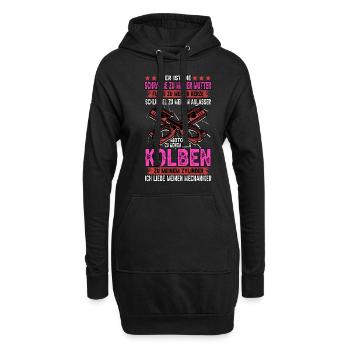 KFZ Mechaniker Auto Werkstatt Lustig Beruf Tuner - Hoodie-Kleid - Schwarz - Vorne