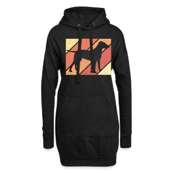 Chien rhodesian Ridgeback | Propriétaire de chien cadeau - Sweat-shirt à capuche long Femme - noir - Devant