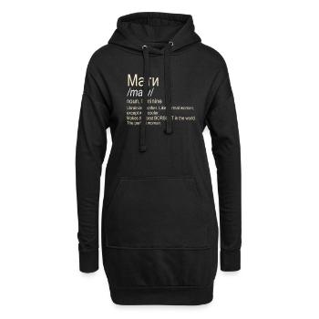 Maty Ukrainian Mother - Hoodie-Kleid - Schwarz - Vorne