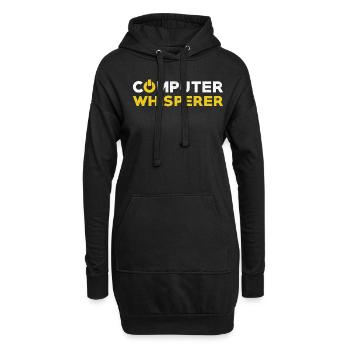 Computer scientist gift computer - Hoodie Dress - black - Front
