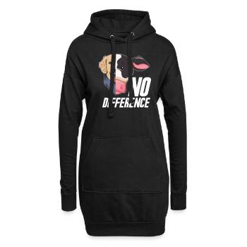 Vegan Veganismus Gemüse Veganer - Hoodie-Kleid - Schwarz - Vorne