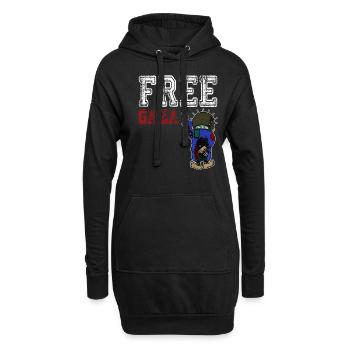 Free Gaza, Free Palestine, Save Gaza, Palestina - Hoodie-Kleid - Schwarz - Vorne