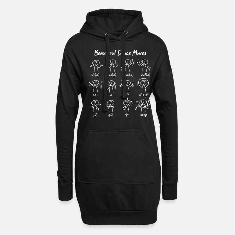 Maths drôles Proverbes Prof de maths - Sweat-shirt à capuche long Femme - noir