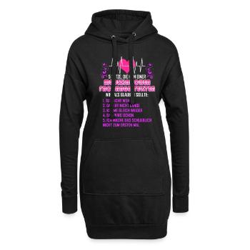 Ne jamais croire une employée médicale - Sweat-shirt à capuche long Femme - noir - Devant