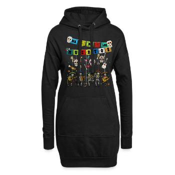 Dia De los Muertos Day of the Dead Funny Skull - Hoodie-Kleid - Schwarz - Vorne